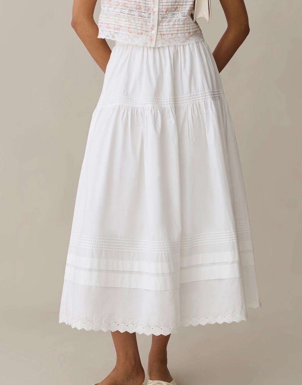 New O.P.T Beth white maxi skirt $172 size 0